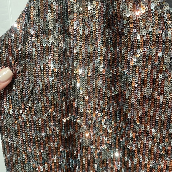 Sam Edelman New Years Eve Sequin Shift Dress - Picture 3 of 3